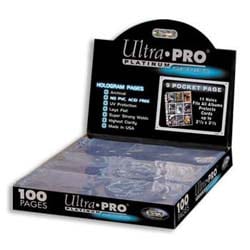 Ultra Pro 9 pocket pages Box of 100 pages image 0